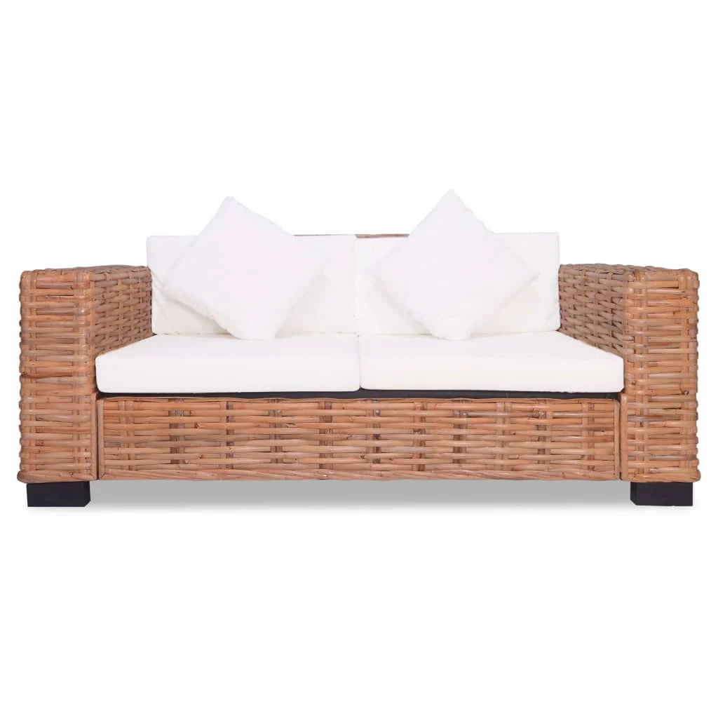 Divano 2 posti per soggiorno salotto casa interni rattan naturale 02_0019645