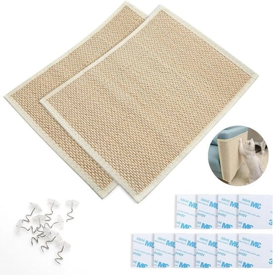 Set di Krabbe per Gatti in Bambù da 2 pezzi - Mobili per Gatti Sostenibili Krabbe 40 x 30 cm (30 x 40 cm)