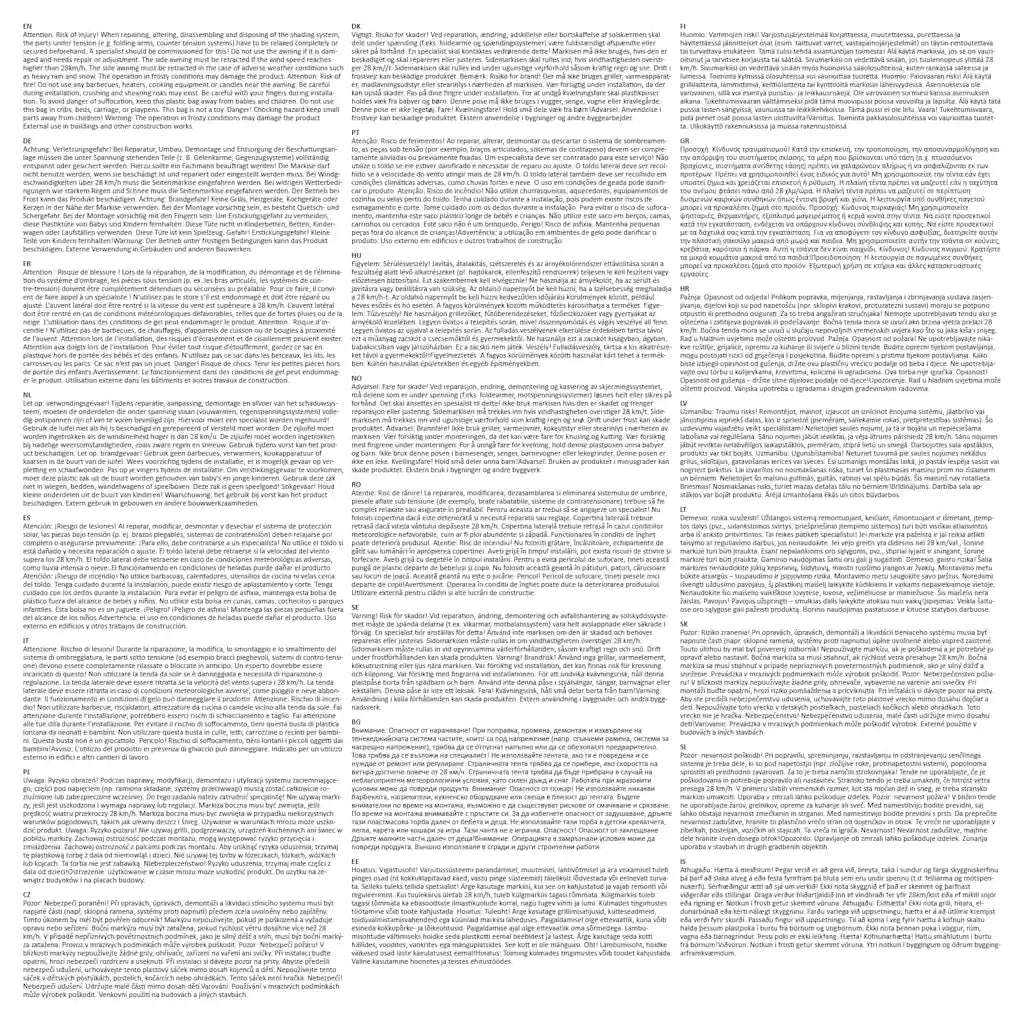 Tenda da Sole Laterale Retrattile 100 x 300 cm Grigia 45186