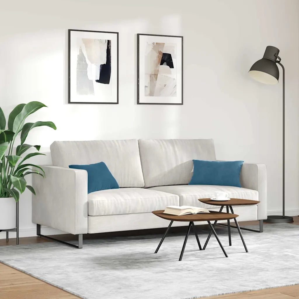 Cuscini da Divano 2 pz | Cuscini per sedie Blu 50 x 30 cm Tessuto in Cords