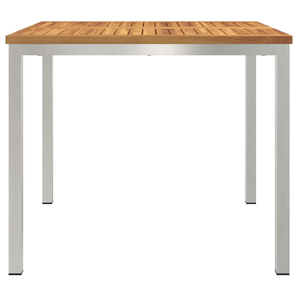 TavolodaPranzo Marrone 90 x 90 x 75 cm Legno di Acacia Massello 42006185