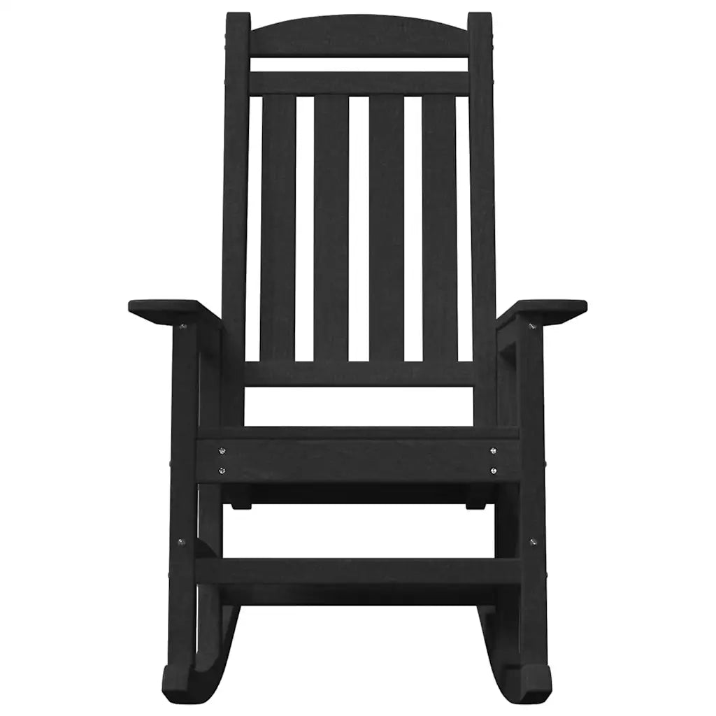 Sedia a dondolo 2 pcs Nero 92 x 70 x 108 cm Polietilene 3335812