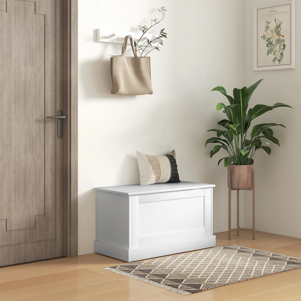 Cassa per giocattoli ¨C zephmum ¨C bianco, legno, 80x40x45