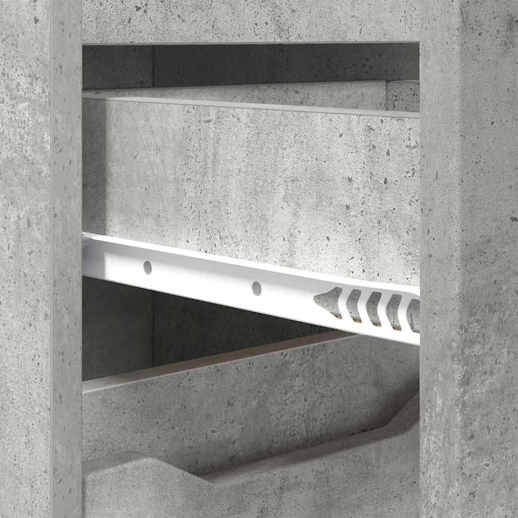 Mobile da Bagno | Armadio da bagno con cassetto Grigio cemento 30,5 x 30 x 101 cm