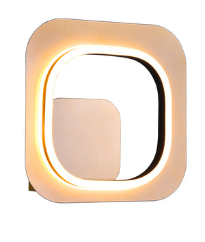 Applique da Interno a LED in Metallo Nero e Oro