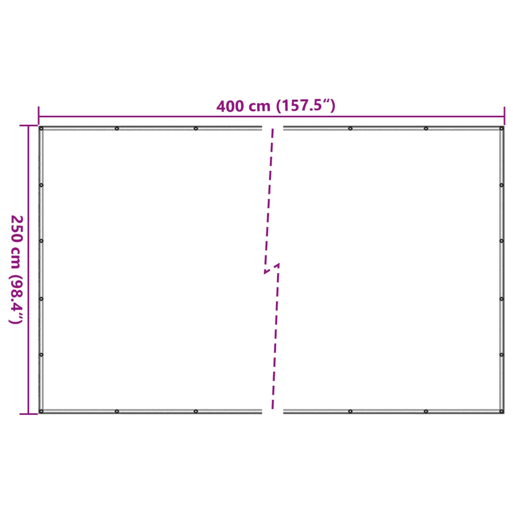 Rete per Rimorchio Verde 2,5x4 m HDPE CFW3325098