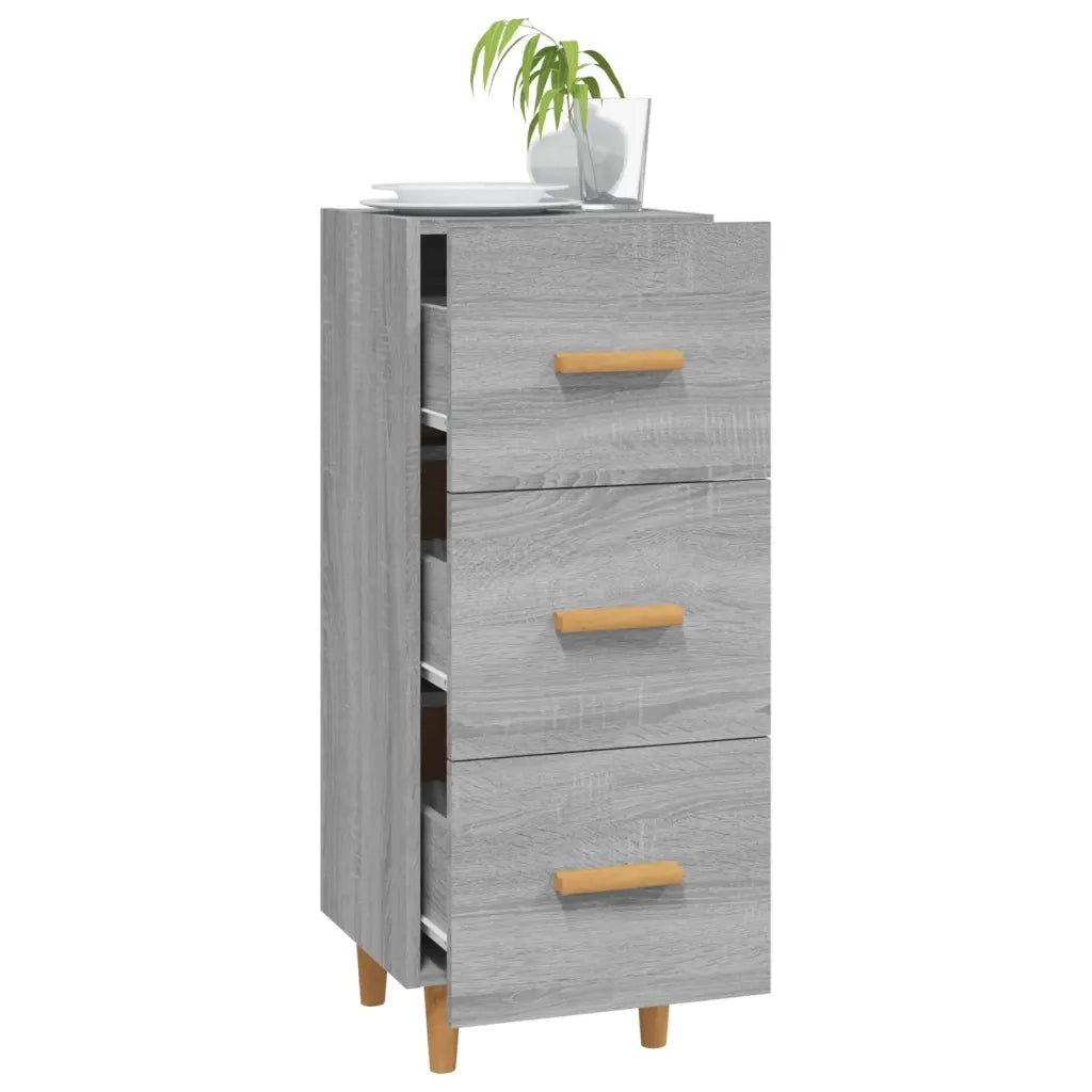 Credenza Grigio Sonoma 34,5x34x90 cm in Legno Multistrato cod mxl 25976