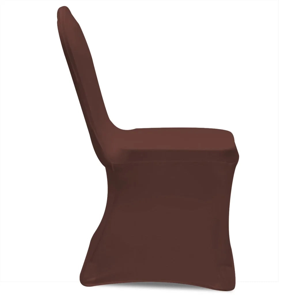 Fodera Elastica per Sedie 4 pz. Marrone 131416