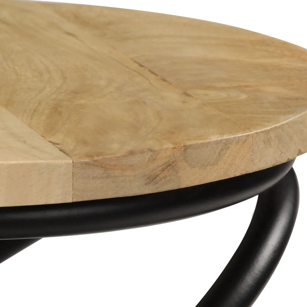 Tavolino di Servizio in Legno Massello di Mango 40x50 cm 247320