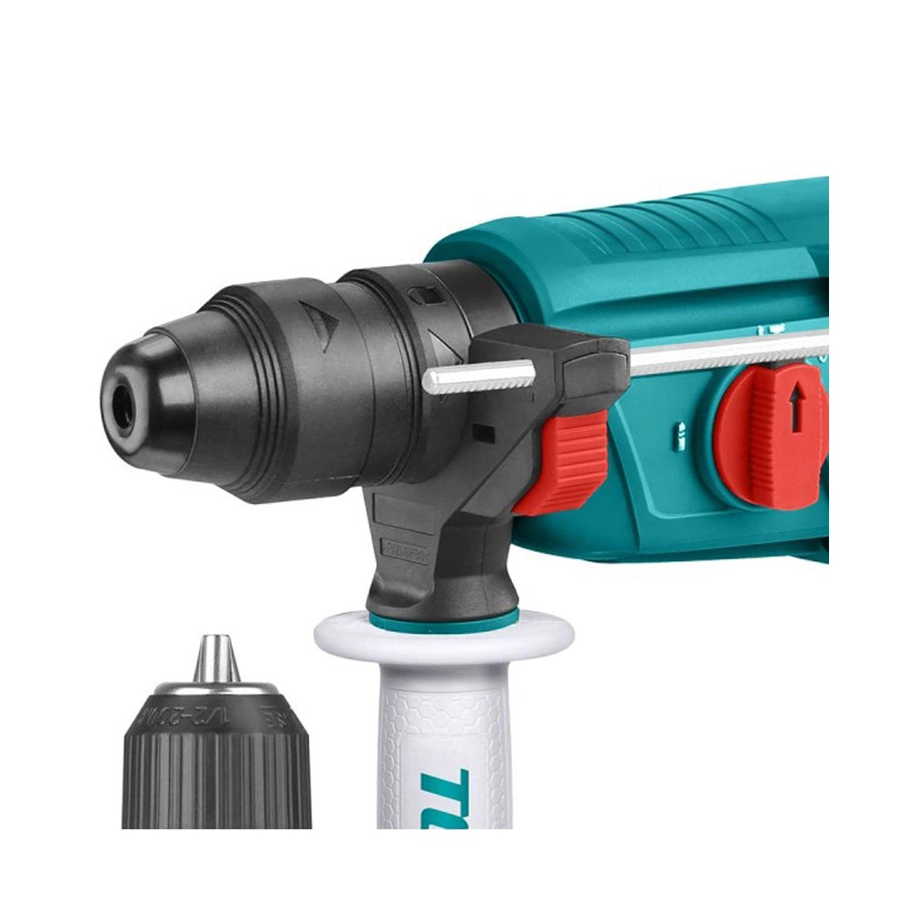 MARTELLO TASSELLATORE SDS-PLUS SCALPELLATORE TRAPANO 800W CON MANDRINO TOTAL  TOTTH308268-2