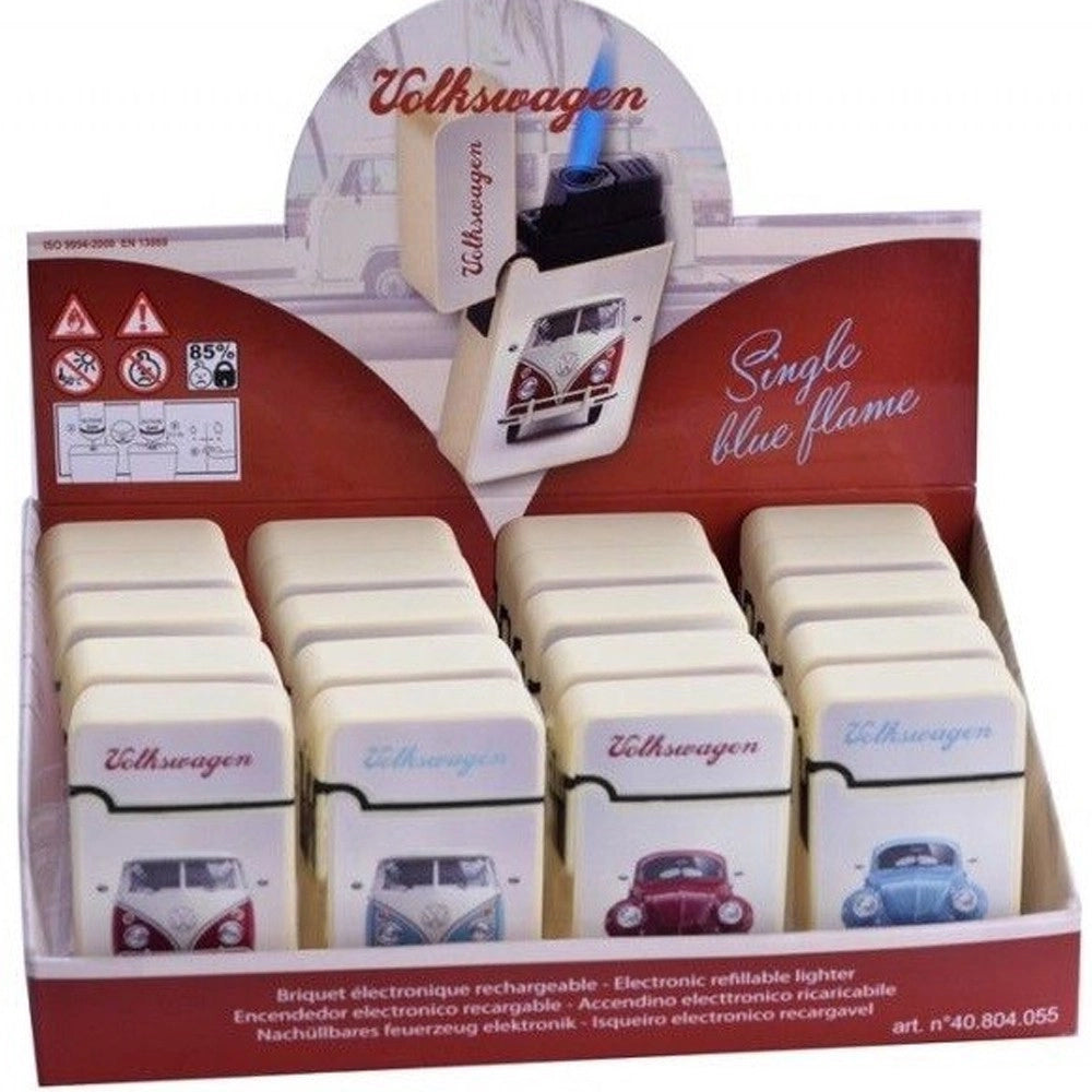 Trade Shop - Confezione Box 20 Pz Accendini Elettronici Ricaricabili Auto D'epoca Tempesta -