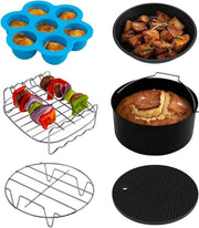 Accessori per friggitrice a aria calda 3,5 litri - forma per la cottura - piastra per pizza - griglia - ripiano per vapore - mat mat silicone - forma per muffin