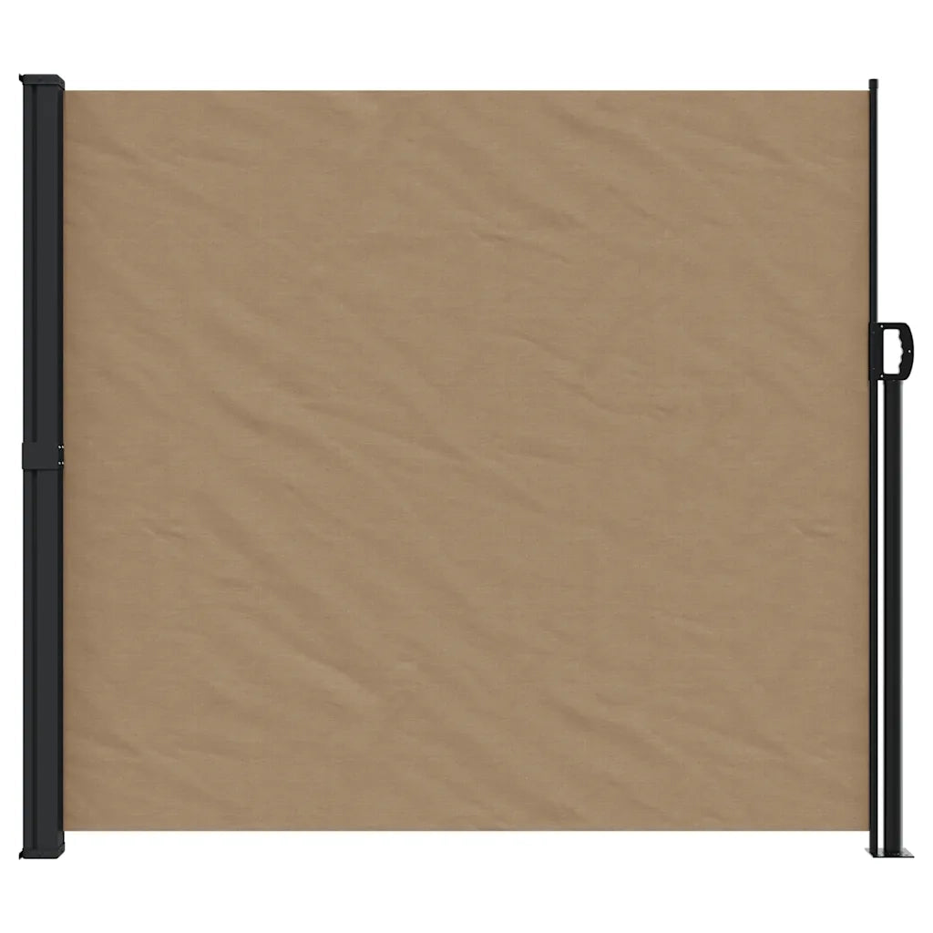 Tenda da Sole Laterale Retrattile Tortora 180x500 cm 4004454
