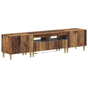 Mobile TV LED a 5 pezzi Legno antico Legno ingegnerizzato 3416607