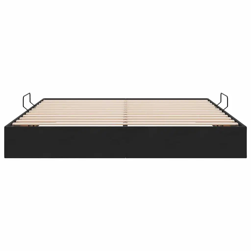 Letto con Contenitore Nero 180 x 200 cm Velluto 3370129