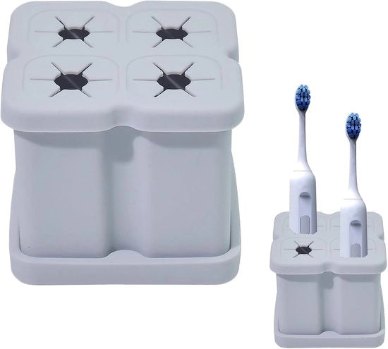 Oggetto di supporto per spazzola da denti in silicone Oggetto di supporto per spazzola da denti in silicone Contenitore per creme da barba Multifunzionale supporto per pasta da denti Area da bagno mobile cassettiera