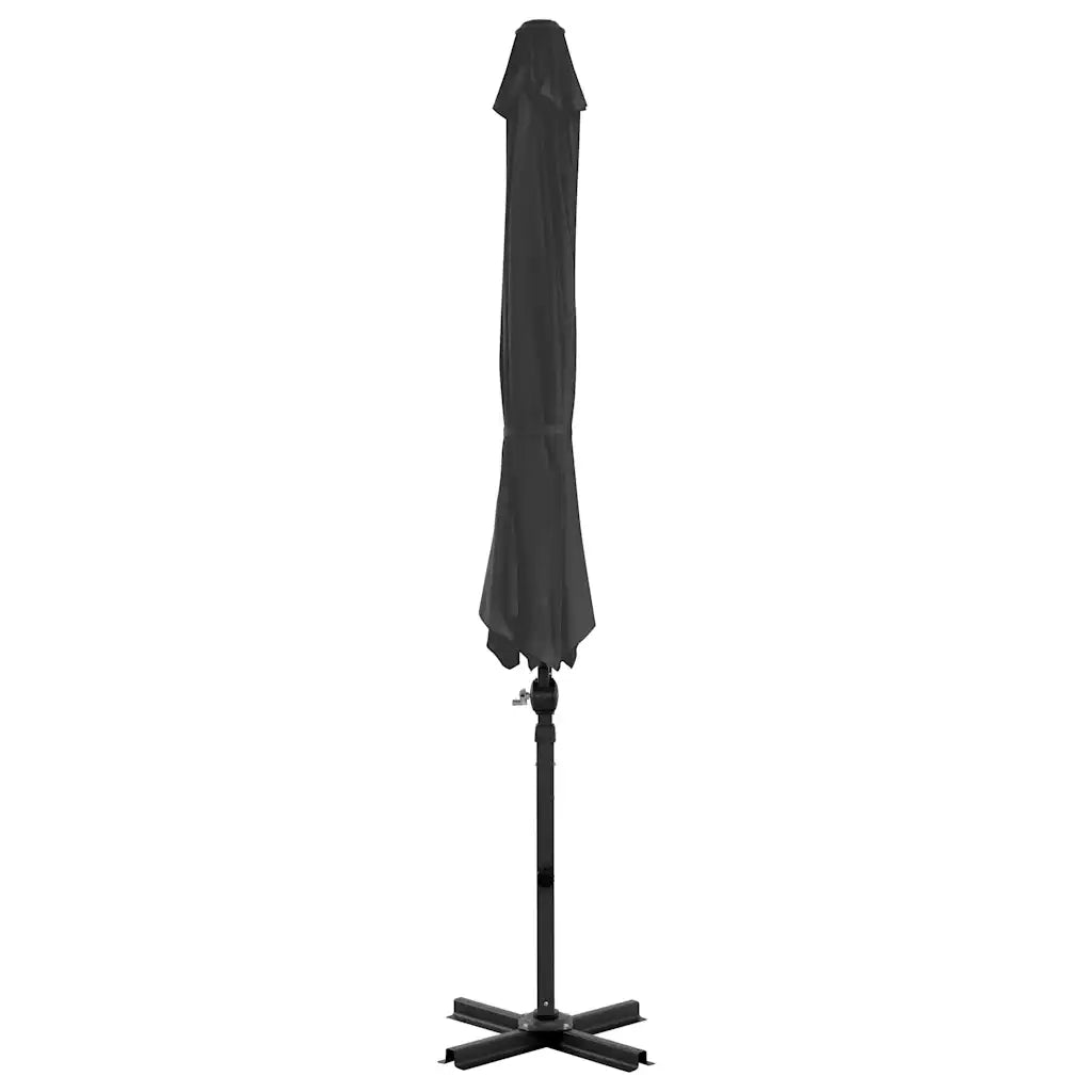 Ombrellone da giardino-Parasole da Giardino con Base Portatile Antracite