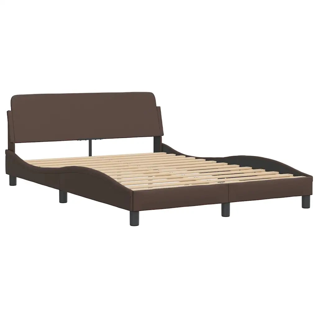 Giroletto con LED senza Materasso-Struttura Letto Zadar Marrone 120x200 cm