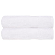 Asciugamani Doccia 2 pz Bianchi 70x140 cm 360 g/mÂ² 100% Cotone