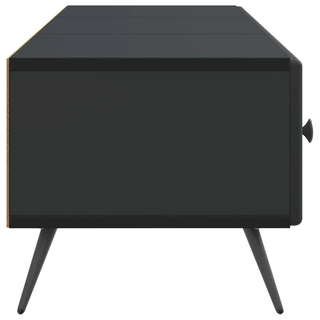 Mobile TV Nero 147 x 34,5 x 30 cm Legno ingegnerizzato 895626