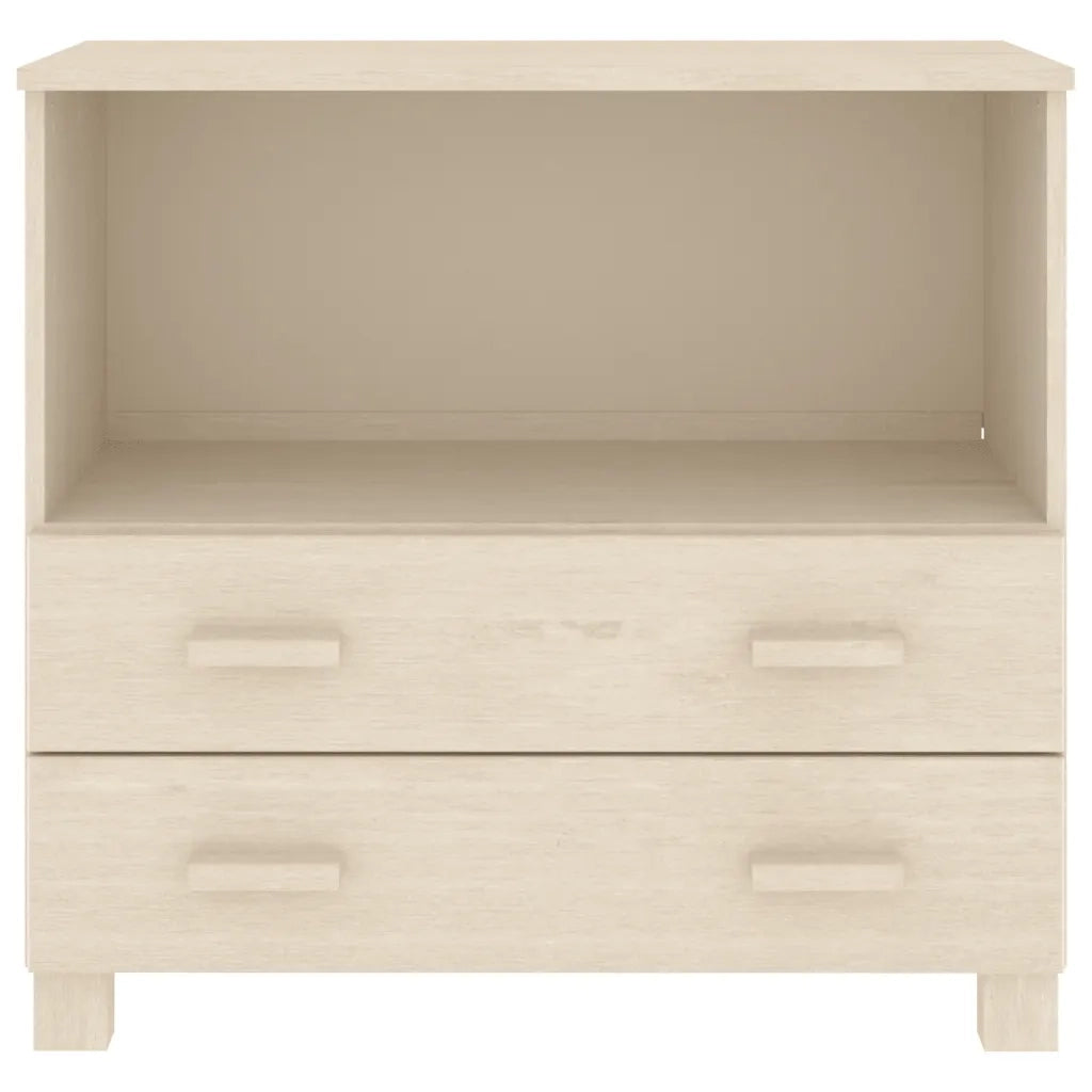 Credenza HAMAR ambra 85x35x80 cm in Legno Massello di Pino 340496