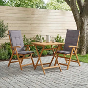 Sedie da giardino reclinabili 2 pz Naturale 42041428