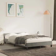 Giroletto senza Materasso-Struttura Letto Grigio Chiaro 120x200 cm Velluto 266002