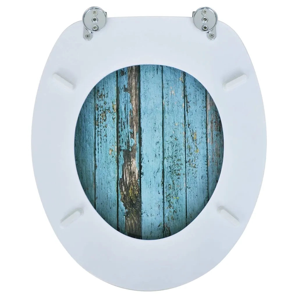Coperchio da Toilette in MDF con Modello Legno Invecchiato cod mxl 49915