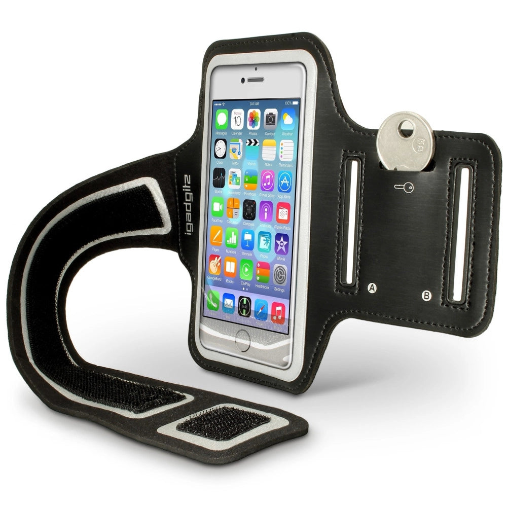Trade Shop - Custodia Da Braccio Fascia Sport Corsa Running Bici Per Cellulare Smartphone -