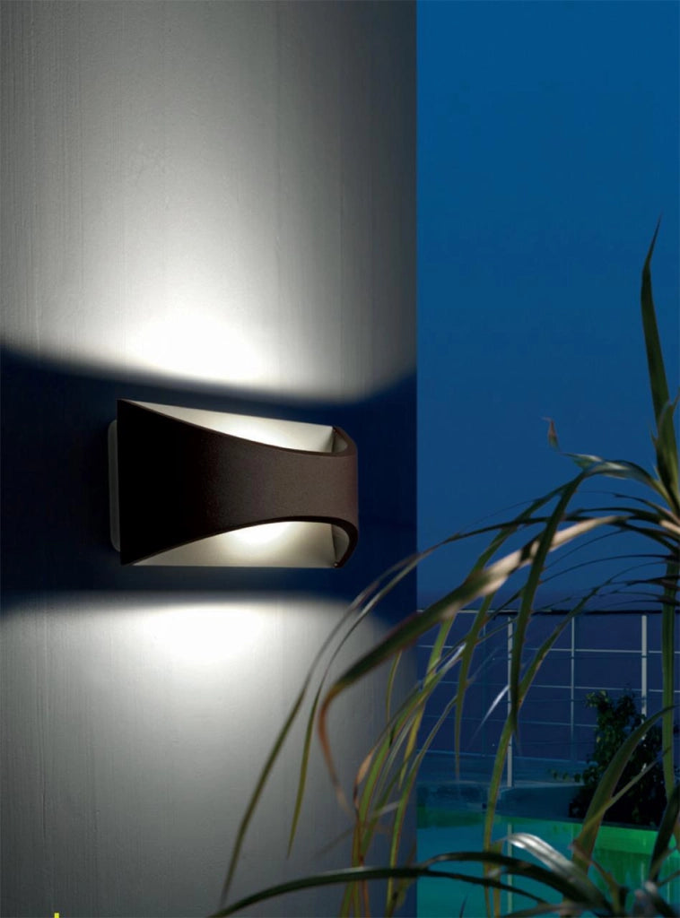 Applique da Esterno a LED 12W 3000K Sovil Marrone