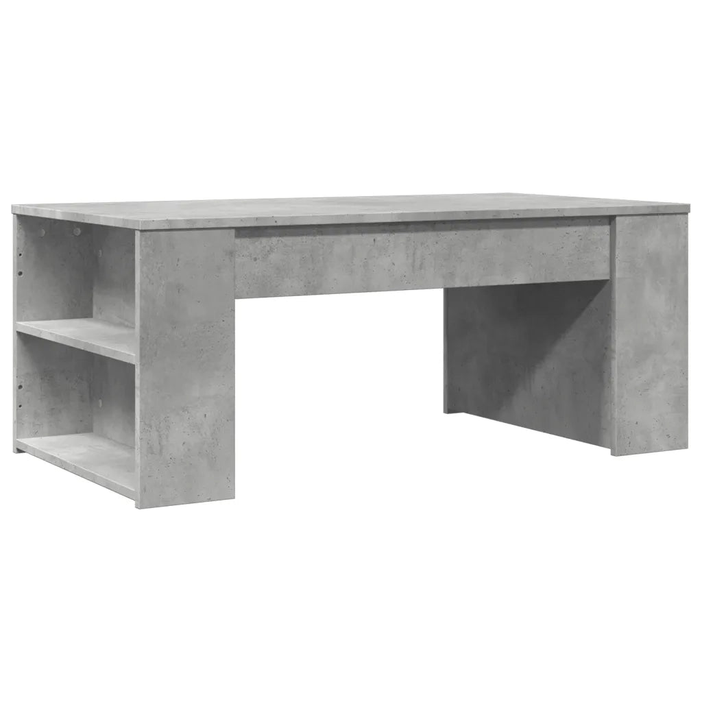 Tavolino salotto | Tavolino da caff¨¨ | Tavolino da Soggiorno Grigio Cemento 102x55x42 cm Legno Multistrato
