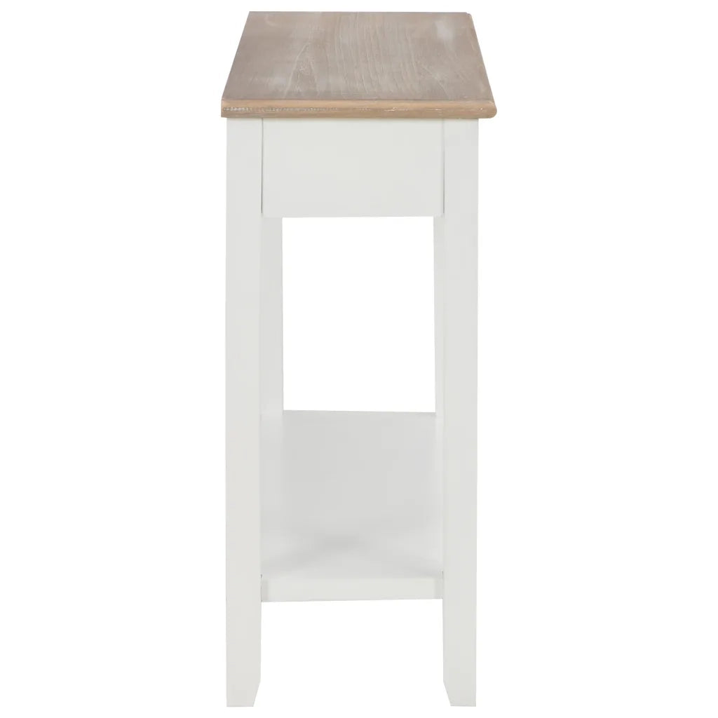 Tavolo Consolle | Tavolo d'Ingresso Bianco 110x35x80 cm in Legno