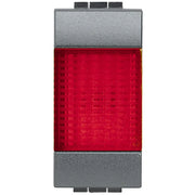Living Int. - Portalampada con diffusore rosso - L4371R