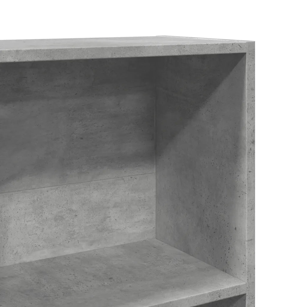 vidaXL Libreria Grigio Cemento 60x24x176 cm in Legno Multistrato