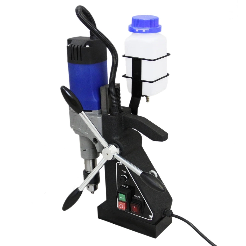 230V Base Magentica Trapano Colonna Diametro 35mm Adattatore Carotatrice Mandrino & Chiave