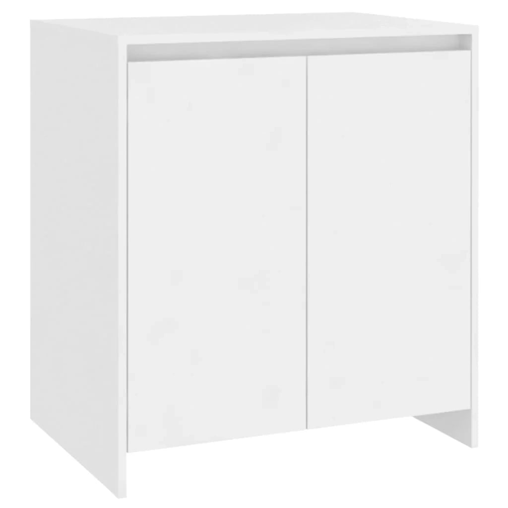 Buffet credenza cassettiera armadio mobile contenitore organizer per cucina soggiorno salotti set da 2 legno ingegnerizzato bianco 02_0036694