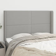 Testiera ad Orecchio Grigio Chiaro 147x16x118/128 cm in Tessuto 3119438