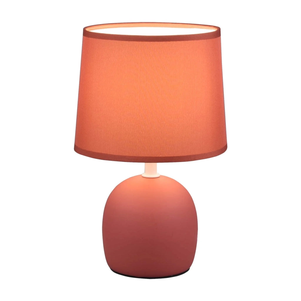 LÚZETE - LAMPADA DA TAVOLO IN CERAMICA ARANCIONE KUBRA