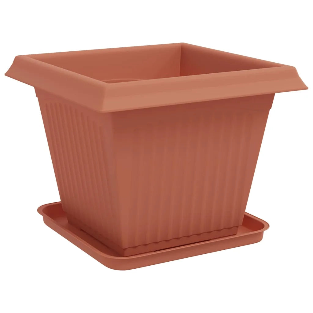 Vasi per Piante 24 pcs Rosso Mattone 38 x 38 x 30 cm Plastica 3403309