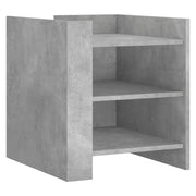Comodino | Armadio da Notte | Mobiletto da notte Grigio Cemento 45x50x50 cm in Truciolato