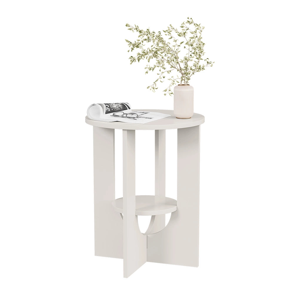 Vicco Tavolino da salotto Bianco 40 x 40 cm