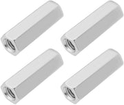 Viti a spalla M10 - 4 pezzi - 50 mm di lunghezza - Acciaio inossidabile - Viti a tappo a 6 facce - Per apparecchiature di comunicazione