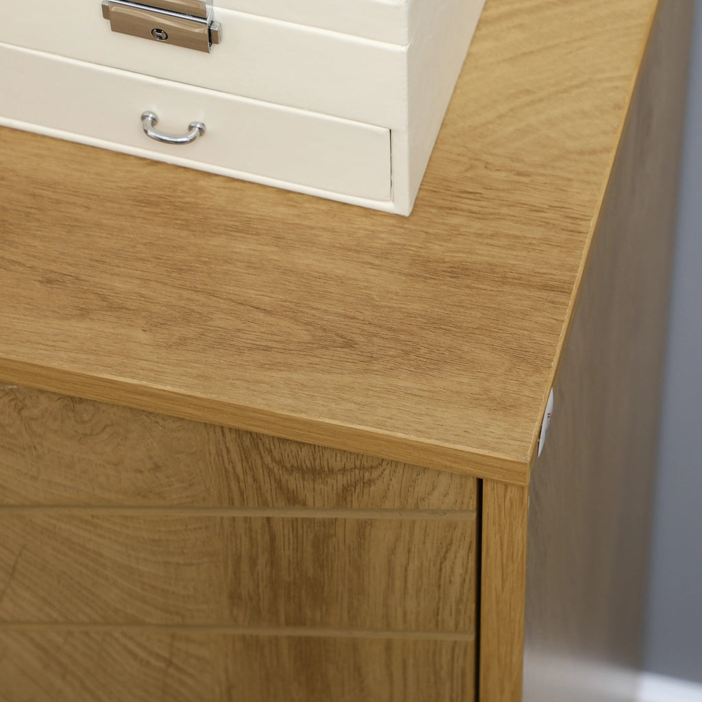 EasyComfort Mobile Multiuso Stile Vintage in Legno con Due Ripiani interni, 60x30x76cm