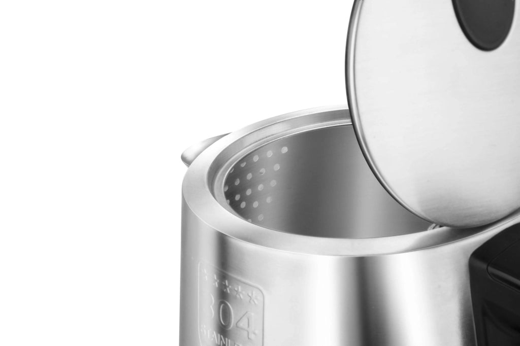 Bollitore elettrico cordless acciaio inox 1,7L, resistenza nascosta 2200W, spegnimento automatico cucina - SOGO