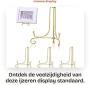 Sostegno per Borsa - Display in Acciaio - Sostegni per Tavolo - Borsa di Supporto - Ezel per Foto/Libri - Supporto Standard