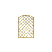 Pannello Grigliato da Giardino ad Arco in Legno di Pino Impregnato Lasa 120x180 cm