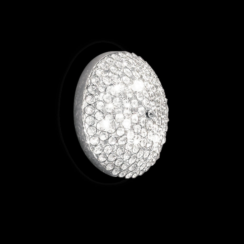 Progno, Lampada da Parete Materiale Aplique in Metallo, Argento