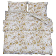 Set Copripiumino Bianco e Marrone 260x240 cm in Cotone CFW2329908
