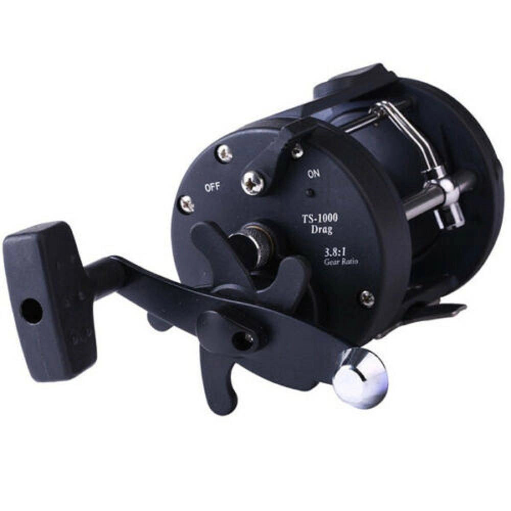 Trade Shop - Mulinello Da Pesca A Traina Tamburo Per Acqua Salata Mano Destra Tssd 4000l -