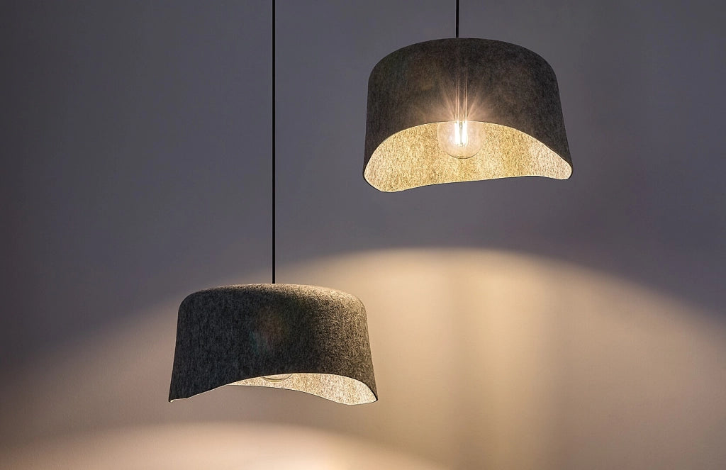 Lampada sospensione Rabalux Farelia 2xE27 feltro grigio